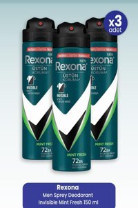 Rexona Mint Fresh Sprey Erkek Deodorant 3x150 ml