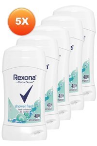 Rexona Shower Fresh Stick Kadın Deodorant 5x40 ml