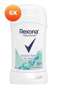 Rexona Shower Fresh Stick Kadın Deodorant 6x40 ml