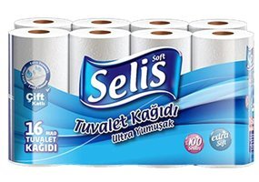 Selis 2 Katlı 16'lı Rulo Tuvalet Kağıdı