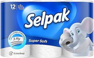 Selpak 2 Katlı 3x12'li Rulo Tuvalet Kağıdı