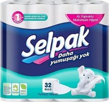 Selpak 2 Katlı 6x32'li Rulo Tuvalet Kağıdı