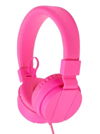 Smiggle  Neon Mikrofonsuz Kablolu Kulak Üstü Kulaklık Pembe