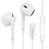 Kodak 210 Mikrofonlu Lightning Kablolu Kulaklık Beyaz
