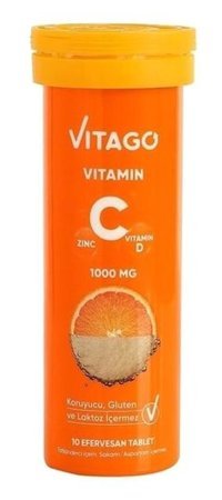 Vitago C Vitamini Aromalı Unisex 10 Tablet