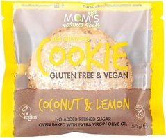 Mom's Natural Foods Gluten Free Hindistan Cevizi Limon Bisküvi 50 gr