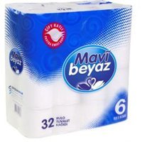 Mavi Beyaz 2 Katlı 96'lı Rulo Tuvalet Kağıdı