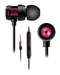 Snopy SN J01 Silikonlu Mikrofonlu 3.5 mm Jak Kablolu Kulaklık Mor Siyah