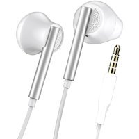 Linktech H64 Silikonsuz Mikrofonlu 3.5 mm Jak Kablolu Kulaklık Beyaz