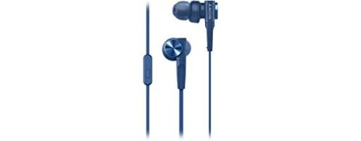 Sony MDR XB55AP Silikonlu Mikrofonlu 3.5 mm Jak Kablolu Kulaklık Mavi