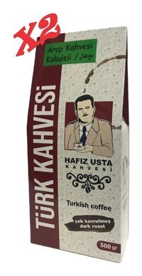 Hafız Usta Kakuleli Çok Kavrulmuş Türk Kahvesi 2x500 gr