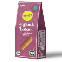 Monn Bio Organik & Vegan Bademli Tarçınlı Zencefilli Bisküvi 60 gr