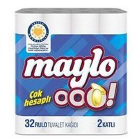 Maylo 2 Katlı 4x32'li Rulo Tuvalet Kağıdı
