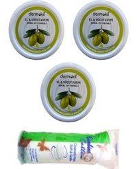 Dermokil Zeytinyağlı Tüm Ciltler Organik Vegan Parfümlü El Kremi 3×220 ml