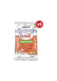 Yayla Kırmızı Mercimek 6x1 kg