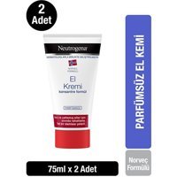 Neutrogena Norveç Formulü Gliserinli Kuru Ciltler Organik Vegan Parfümsüz El Kremi 2x75 ml
