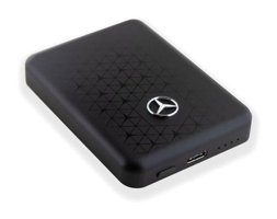 Mercedes Benz Işıklı 5000 mAh Powerbank Siyah