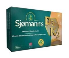 Sjomann's Vitamin D3-K2 Yetişkin Vitamin 30 Adet Tablet