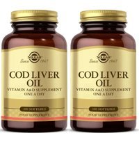 Solgar Cod Liver Oil Yetişkin Vitamin 2x100 Adet Kapsül