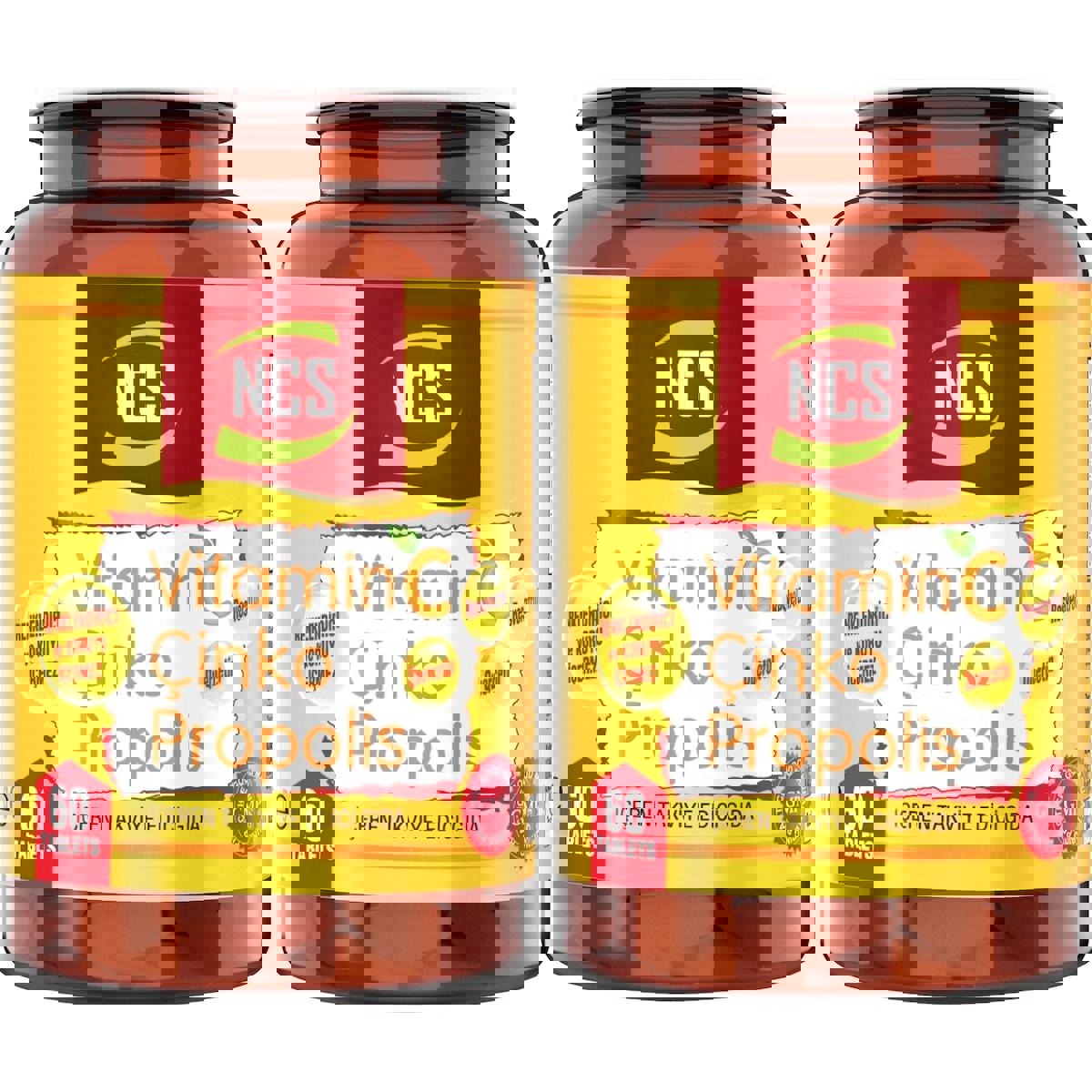 Ncs Vitamin C Çinko Propolis Portakal Yetişkin Vitamin 2x60 Adet Tablet