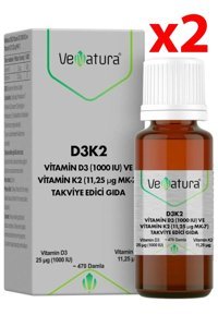 Venatura Vitamin D3 K2 Sıvı Yetişkin Vitamin 2x20 ml