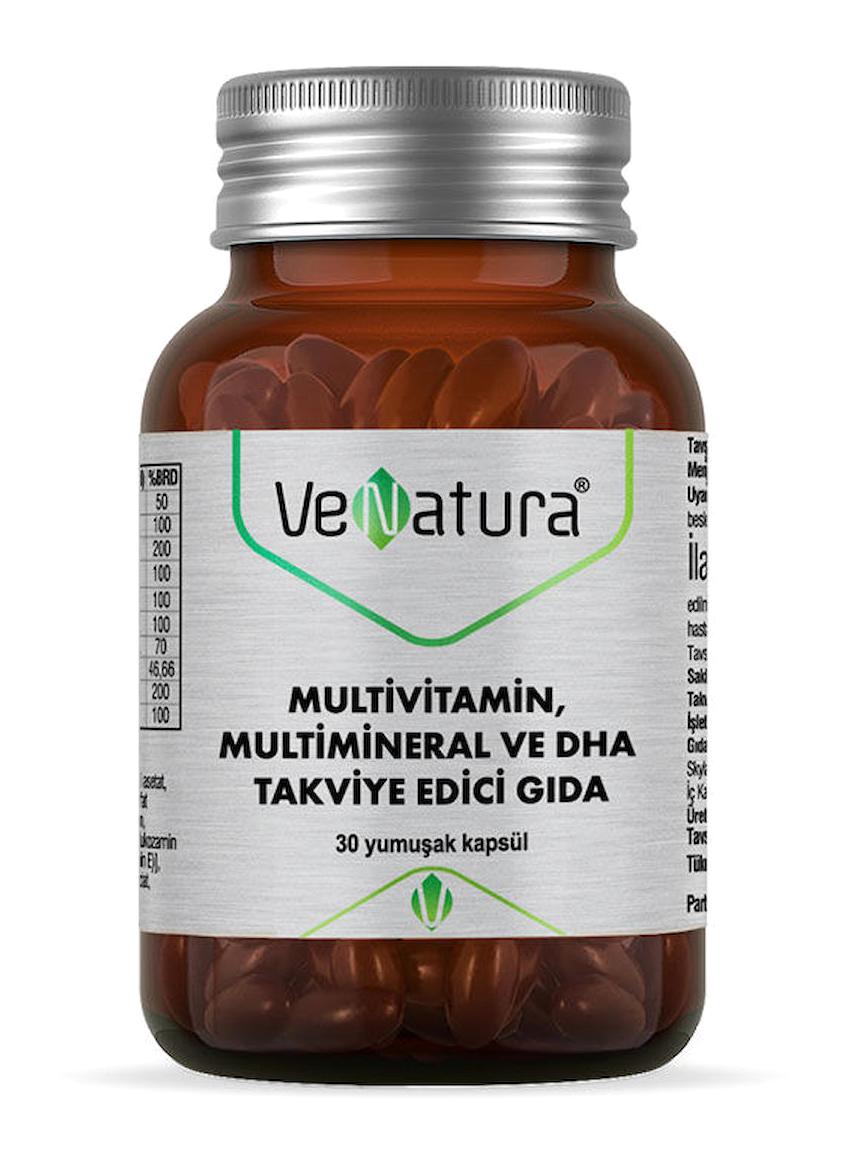 Venatura Multivitamin Multimineral Ve Dha Yetişkin Vitamin 30 Adet Kapsül