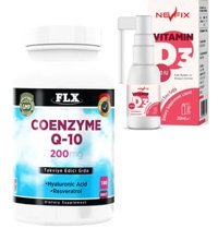 Flx Vitamin D3 & Coenzyme Q-10 Yetişkin Vitamin 20 ml 180 Adet Tablet