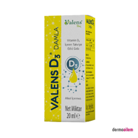 Valens İlaç D3 Damla Sıvı Yetişkin Vitamin 20 ml