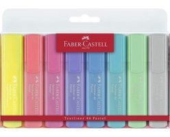 Faber-Castell 1546 8'li Pastel Renkli Fosforlu Kalem Seti