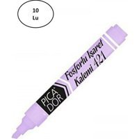 Picatak 441 10'lu Pastel Mor Fosforlu Kalem