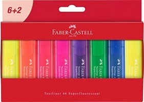 Faber-Castell 254667 8'li Neon Renkli Fosforlu Kalem Seti