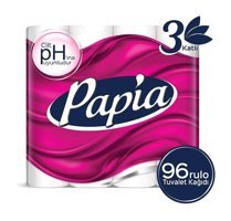 Papia 3 Katlı 96'lı Rulo Tuvalet Kağıdı