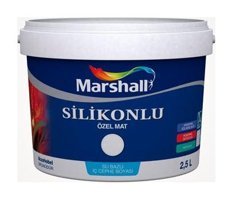Marshall Su Bazlı Silikonlu Mat İç Cephe Boyası 2.5 lt Kuğu Gölü