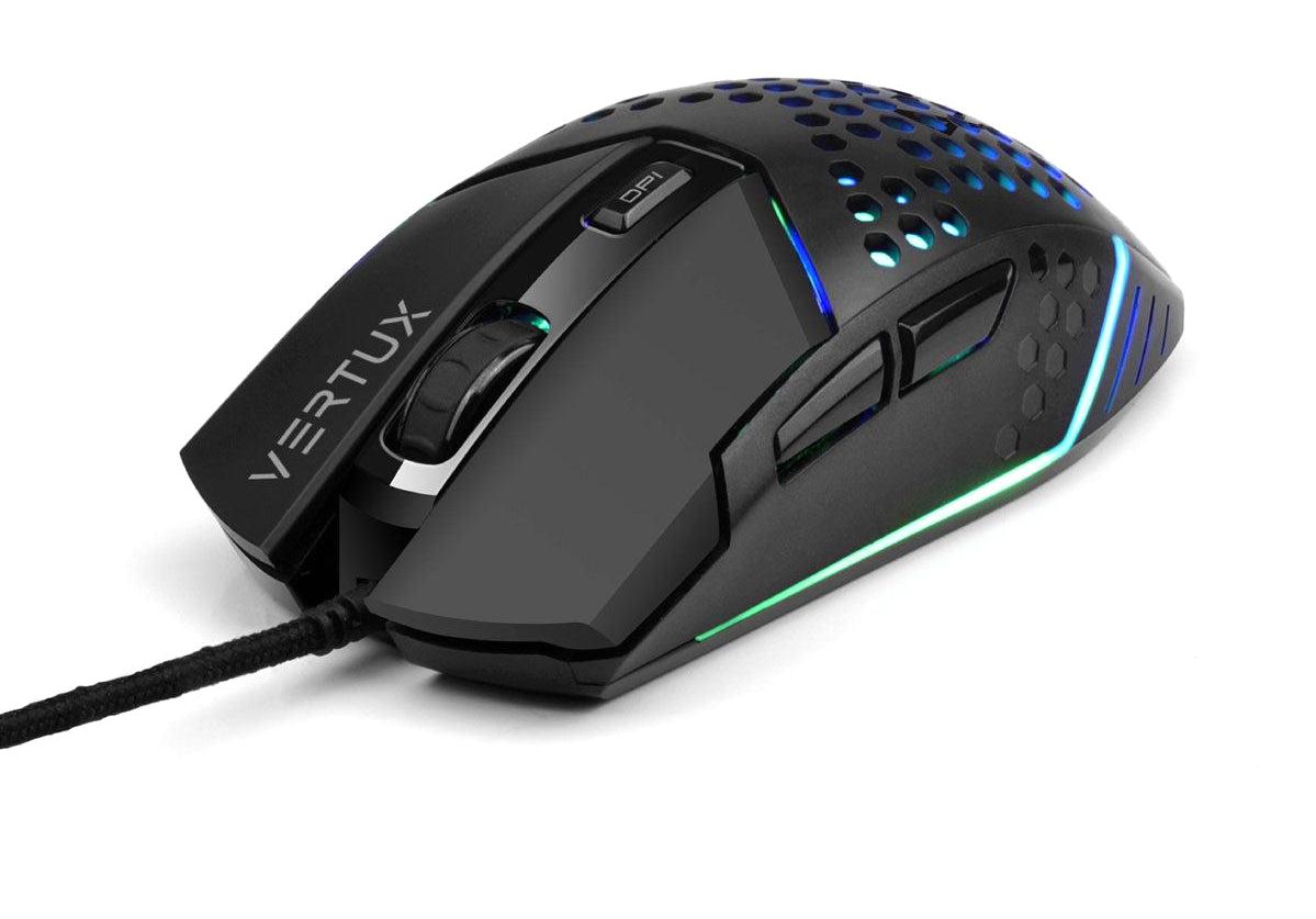 Vertux Katana RGB Ergonomik Makrolu Kablolu Siyah Optik Gaming Mouse
