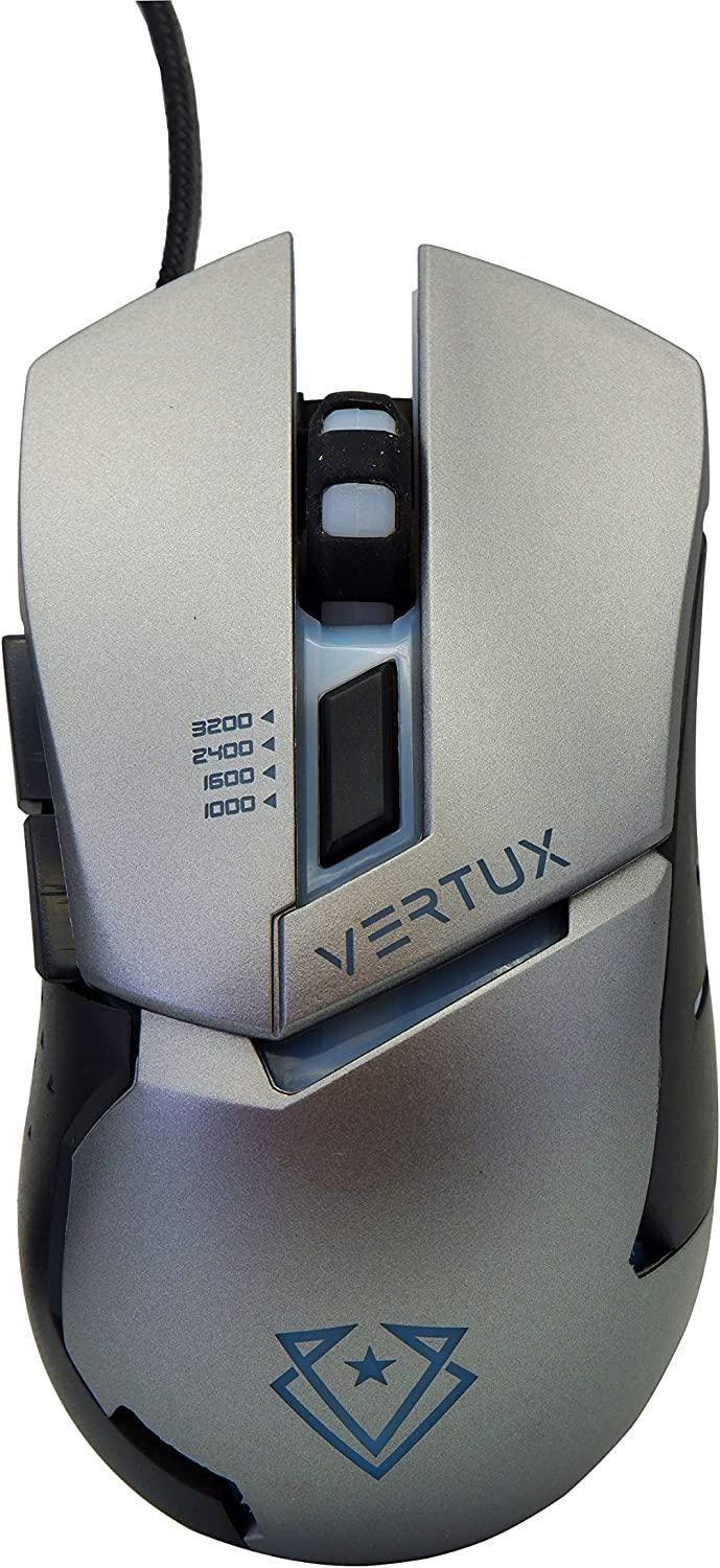 Vertux Dominator Ergonomik Makrolu Kablolu Siyah Optik Gaming Mouse