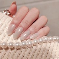 Tips Art Simli 24'lü Oval Beyaz Takma Tırnak