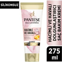 Pantene Pro-V Minerals Hacimli ve Havalı Hacim Dolgunluk Veren Biotin Gül Suyu Kadın Saç Kremi 275 ml