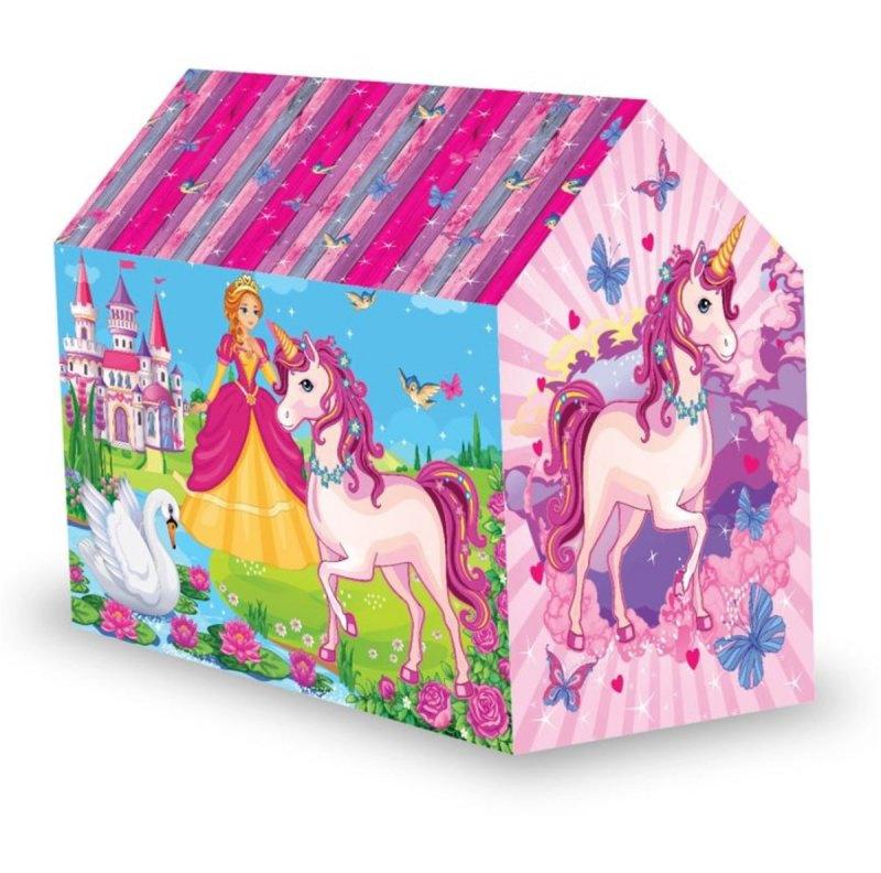 Molie Ev Unicorn 4-6 Yaş Pembe Kız Çocuk Çadırı