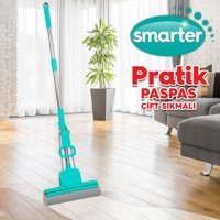 Smarter Çift Sıkmalı Pratik Normal Boy Paspas Yeşil