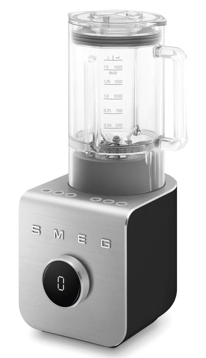 Smeg Blc01Blmeu 1.5 lt Plastik Kişisel 1400 W Çift Bıçaklı Blender Seti Gri-Siyah