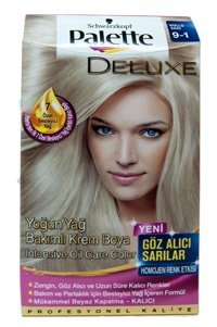 Palette Deluxe 9.1 Elmas Sarısı Amonyaksız Krem Saç Boyası 2x60 ml