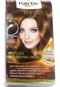 Palette Deluxe 8.554 Dore Kumral Amonyaksız Krem Saç Boyası 4x60 ml