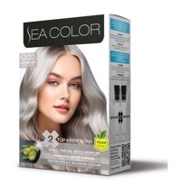 Sea Color Tüp Boya 0.02 Gümüş Gri Vegan Krem Saç Boyası 2x60 ml