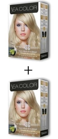 Sea Color 0.01 Platin Sarısı Amonyaksız Vegan Krem Saç Boyası 2x60 ml