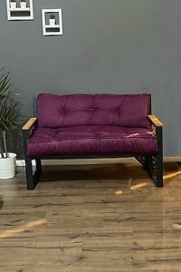 Berta Concept Visage Metal 3'lü Bahçe Koltuğu Mor