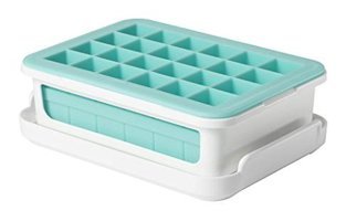 Oxo - Good Grips 11154Mlnykeu Silikon Kapaklı Turkuaz Kare Buz Kalıbı
