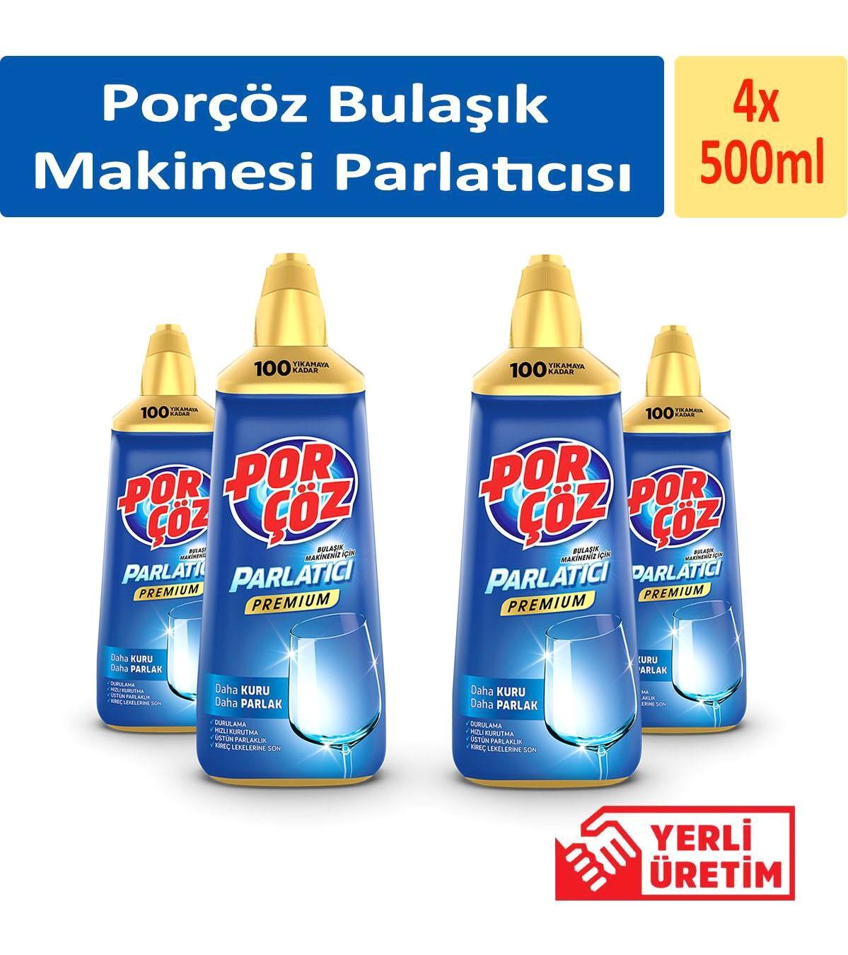 Porçöz Bulaşık Makinesi Parlatıcısı 4x500 ml