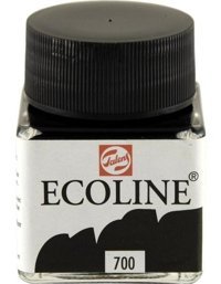 Royal Talens Ecoline 700 Tüp Sulu Boya Black