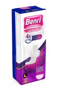 Benri İnce 18'li Hijyenik Ped 1 Adet