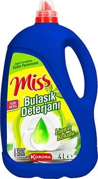 Miss Limon Kokulu El Bulaşık Deterjanı 4 lt